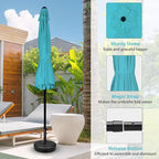 Simple Deluxe 9' Patio Umbrella Outdoor Table Market Yard Umbrella - Image 2