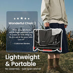 Folding Camping Director Chairs, Adjustable Height, Storage Pocket, Heavy Duty - Image 7