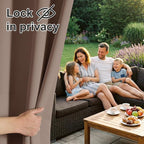 RYB HOME Extra Wide Outdoor Curtains - Image 3