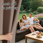 RYB HOME 2 Panels Outdoor Curtains - Image 6