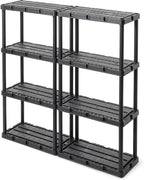 Gracious Living 4 Pack Light Duty Storage Shelves, Knect-A-Shelf 4-Shelf - Image 6