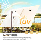 JZAC & QZYD 9x12 FT Cantilever Offset Patio Umbrella - Image 8
