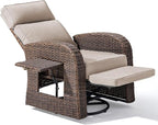 Luxury Patio Swivel Recliner Chair - Image 9