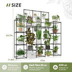 GENTINGBRO Metal Plant Stand Outdoor 63" Tall Plant Shelf - Image 6