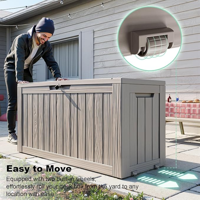 ROJIK Outdoor Storage Housing Deck Box - Image 4