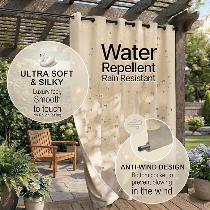 DIVA EN CAMINO DEC Waterproof Outdoor Curtain W105 x L84 - Image 4