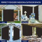 PureFit Outdoor Curtains for Patio Waterproof Weatherproof Outside Curtains | - Image 5