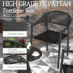 TWT Patio Dining Chairs Outdoor Stackable - Image 8