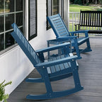 GREENVINES Oversized Outdoor Rocking Chair, HDPE Rocker - Image 5