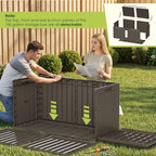 Devoko 100 Gallon Outdoor Storage Box, Waterproof Deck Box Lockable | Weather - Image 5