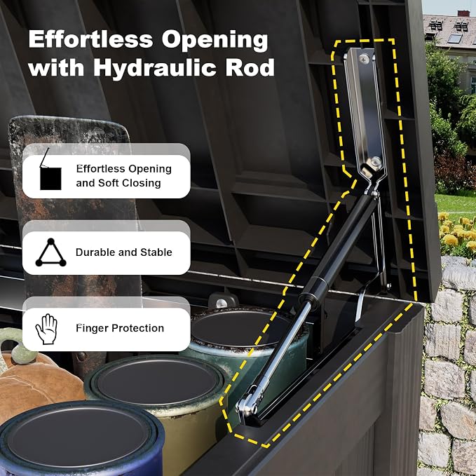 ROJIK Outdoor Storage Housing Deck Box - Image 4