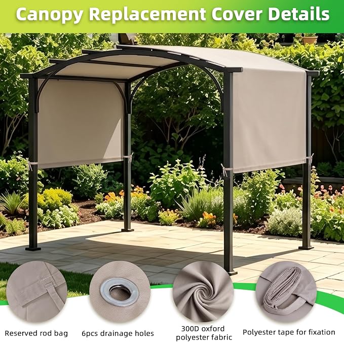 NOVINO Pergola Canopy Replacement Pergola Cover - Image 5