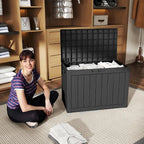 56 Gallon Outdoor Storage Box Waterproof UV Resistant Deck Box | Lockable - Image 3