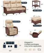 Resort-Grade Recliners Patio Furniture, 6.2" Ultra Thick Cushions | Heavy Duty - Image 2