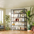 IZEUK 6-Tier Heavy Duty Metal Wire Shelving Unit, Adjustable Storage Rack - Image 7