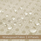 Outdoor Sheer Curtains for Patio Waterproof, 4 Panels Rod Pocket Indoor/Outdoor - Image 5