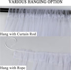 Patio Screen Mesh Outdoor Curtains Waterproof Sheer Lightweight Bug Netting - Image 4