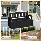 80-Gallon Outdoor Storage Bench - Image 5