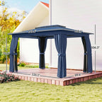 Outsunny 10' x 12' Outdoor Patio Gazebo - Image 7