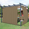 Easy-Going Outdoor Patio Curtains 2 Panels, 110x108 inch, Khaki | Privacy by Easy-Going