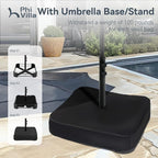 PHI VILLA 15ft Large Outdoor Patio Umbrella - Image 3