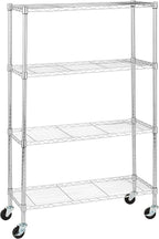 Amazon Basics 4-Shelf Adjustable Heavy Duty Storage Shelving Unit by AmazonBasics