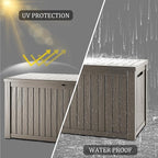 TARKARI 180 Gallon Lockable Resin Deck Box, Waterproof & UV-Resistant Outdoor - Image 5