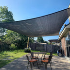 Sun Shade Sail 12' x 16' Graphite Grey Rectangle Outdoor Canopy Cover by SUNLAX