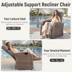 Luxury Patio Swivel Recliner Chair - Image 3