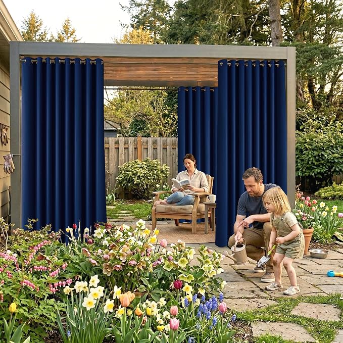 Waterproof Outdoor Curtain W105 x L84 - Image 2