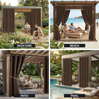 Waterproof Outdoor Curtain W105 x L108 - Image 9