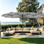 15ft Double-Sided Rectangle Patio Umbrella - Image 2