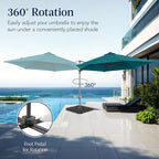 Best Choice Products 10ft Offset Cantilever Hanging Market Patio Umbrella - Image 3