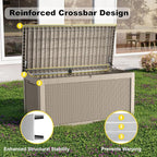 320 Gallon Resin Deck Box, Waterproof UV Resistant - Image 4
