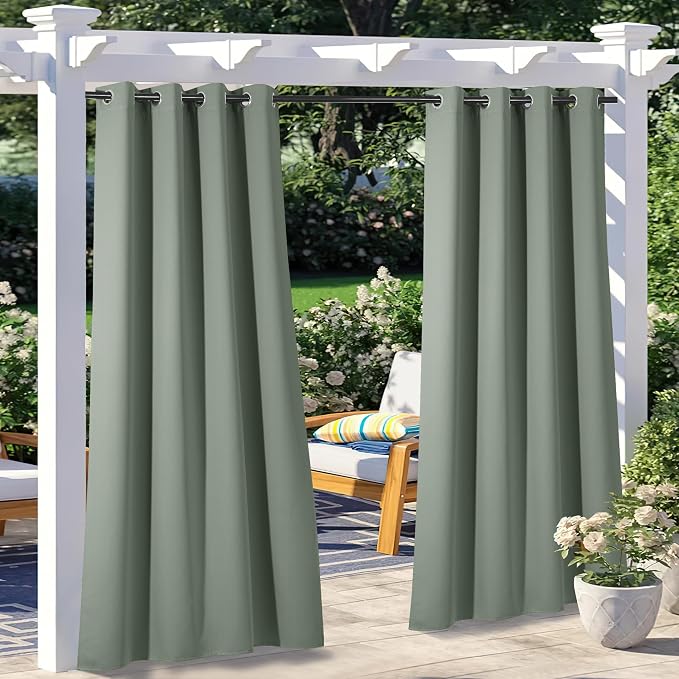 NICETOWN 2 Panels Patio Curtains by NICETOWN