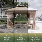 10'x10' Gazebo, Metal Frame Canopy - Image 4