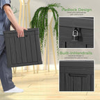 51 Gallon Outdoor Deck Box, Lockable Waterproof Outdoor Storage Boxes - Image 6