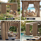 Waterproof Outdoor Curtain W105 x L84 - Image 9