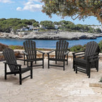 Oversized Stackable Adirondack Chair Set of 2, HDPE Fire Pit Chair | All-Weather - Image 2