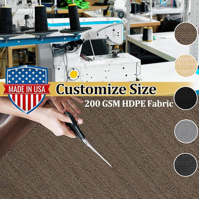 Shade&Beyond Customized Size 6' X 23' Shade Cloth - Image 3