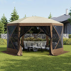 Aoxun 12x12ft Pop Up Gazebo, Gazebo Screen Tent - Image 2