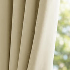 Outdoor Curtains Waterproof W52 x L84 Inch Cream Beige, 1 Panel | Thick Fabric - Image 9