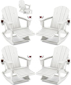 Adirondack Rocking Chair Set of 4 by KINGYES