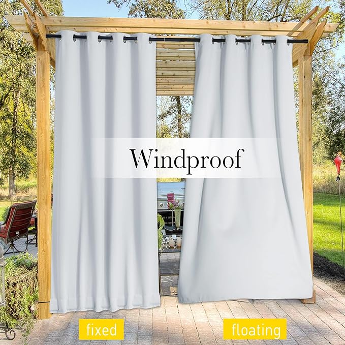 NICETOWN Windproof Outdoor Curtains - Image 4