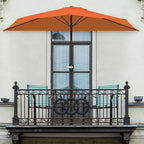 Pure Garden Half Round Patio Umbrella - Image 5