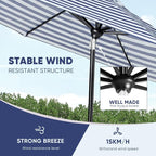 Tempera Patio Market Outdoor Table Umbrella - Image 6