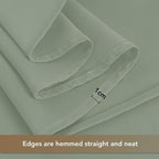 Grommet Outdoor Curtains for Patio Waterproof 8 Pcs 54x108 In Sage Green | - Image 8