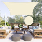 Neween Shade Sails, Waterproof Sun Shade Sail Rectangle UV Block Canopy Sun by Neween