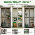 Outdoor Storage Cabinet – Store More in Less Space, Tall Vertical Garden Tool - Image 8