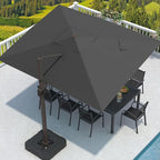9' X 12' Cantilever Patio Outdoor Umbrella by MPLShade